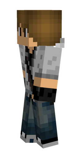 Black skin: body, left side render
