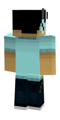 Black skin: body, back render
