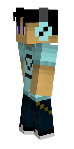 Black skin: body, left side render