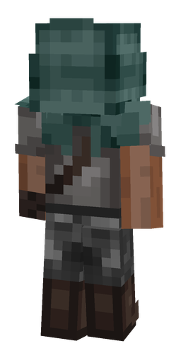 Black skin: body, back render