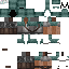 Black skin: raw texture render