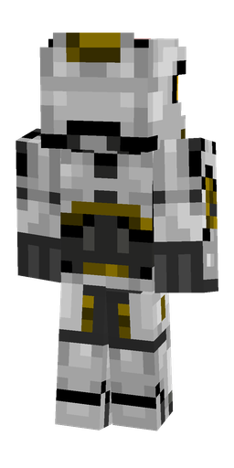 Black skin: body, back render