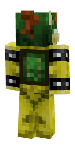 Black skin: body, back render