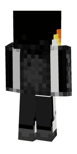 Black skin: body, back render