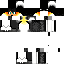 Black skin: raw texture render