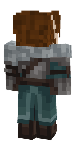 Blue skin: body, back render