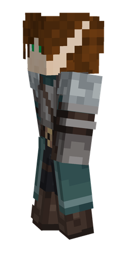 Blue skin: body, left side render