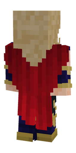 Blue skin: body, back render