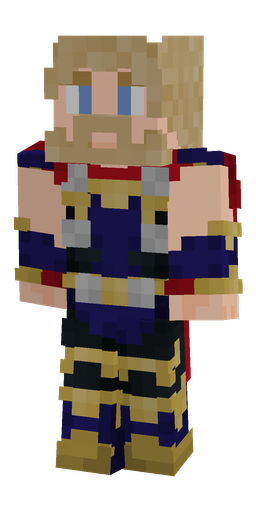 Blue skin: body, front render