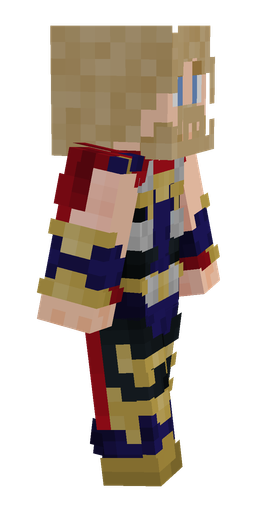 Blue skin: body, right side render