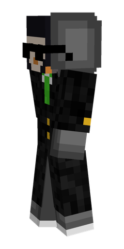 Black skin: body, left side render