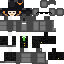 Black skin: raw texture render