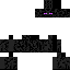 Black skin: raw texture render