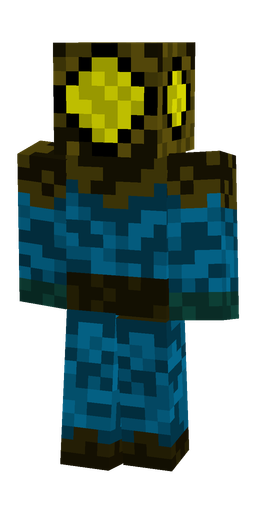 Black skin: body, back render