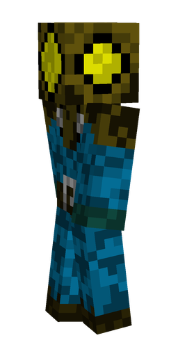 Black skin: body, left side render
