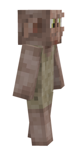 Brown skin: body, right side render