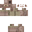 Brown skin: raw texture render