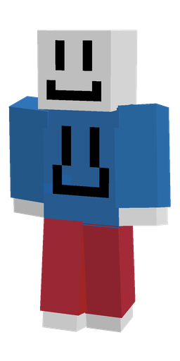 Blue skin: body, front render