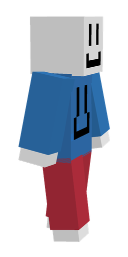 Blue skin: body, right side render