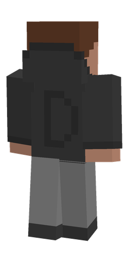 Black skin: body, back render