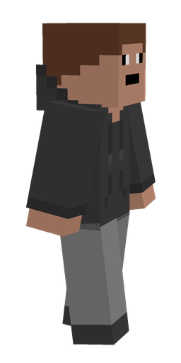 Black skin: body, right side render
