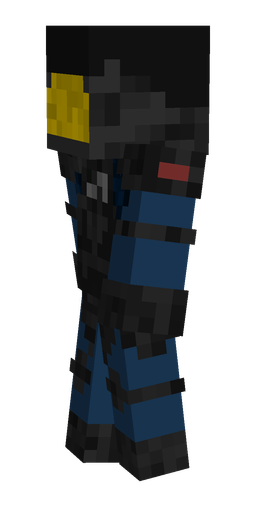 Black skin: body, left side render