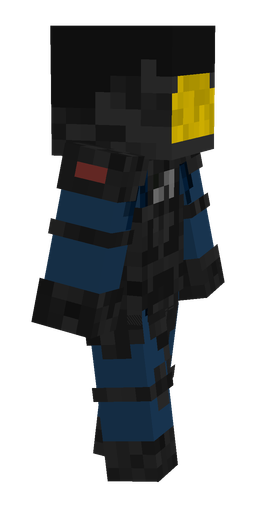 Black skin: body, right side render