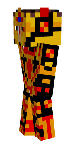 Black skin: body, left side render