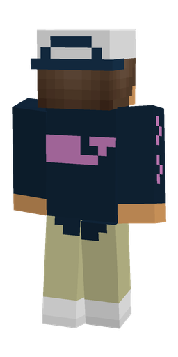 Blue skin: body, back render
