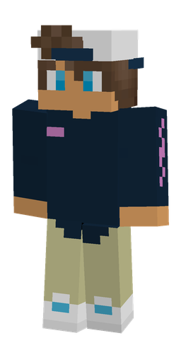 Blue skin: body, front render