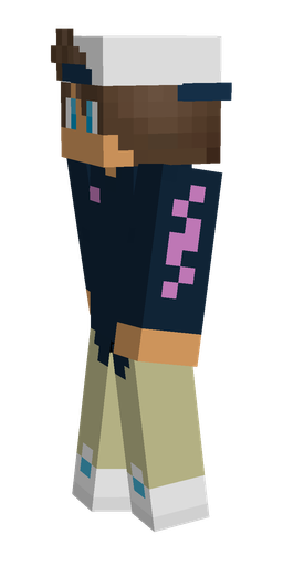 Blue skin: body, left side render