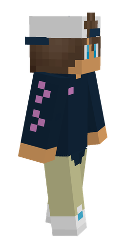 Blue skin: body, right side render