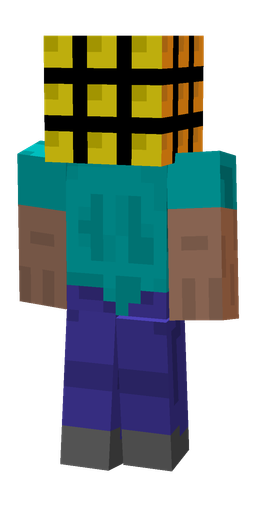 Black skin: body, back render