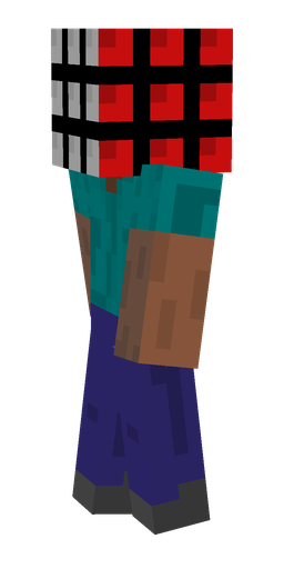 Black skin: body, left side render