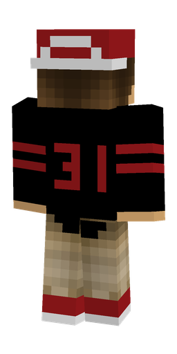 Black skin: body, back render