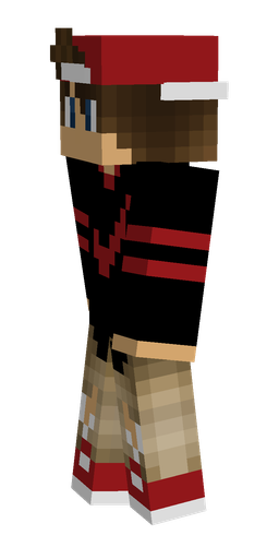 Black skin: body, left side render