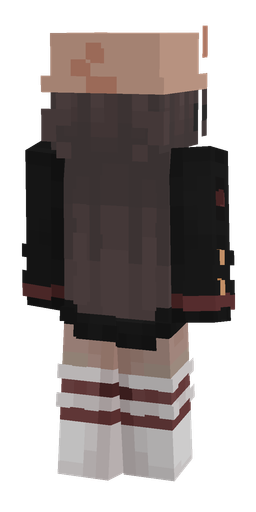 Black skin: body, back render
