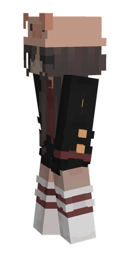 Black skin: body, left side render