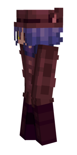 Black skin: body, left side render