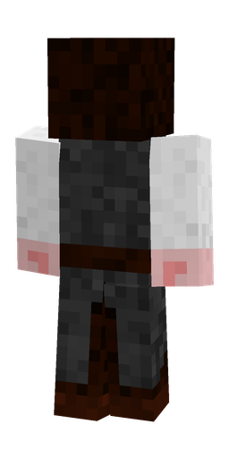 Black skin: body, back render