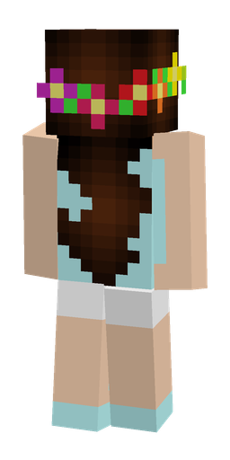 Blue skin: body, back render