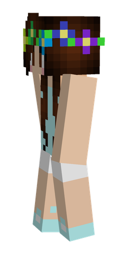Blue skin: body, left side render