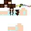 Blue skin: raw texture render