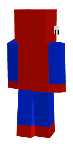 Blue skin: body, back render