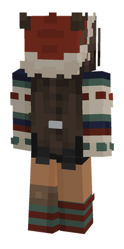 Brown skin: body, back render