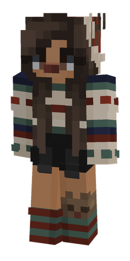 Brown skin: body, front render