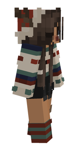 Brown skin: body, right side render