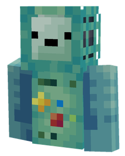 Blue skin: bust render