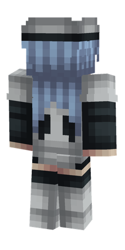 Black skin: body, back render