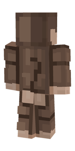 Brown skin: body, back render